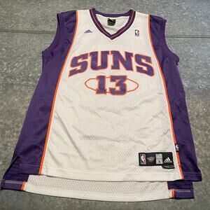 Phoenix Suns Steve Nash 13 Adidas NBA Jersey Mens Large Vintage Y2K White